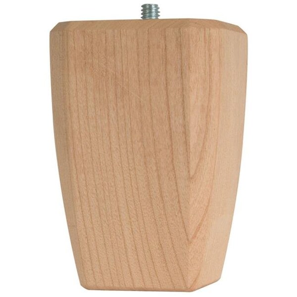 Waddell Mfg . 2-.50in. X 4in. Square Taper Hardwood Bun Foot 2746 2746 - main